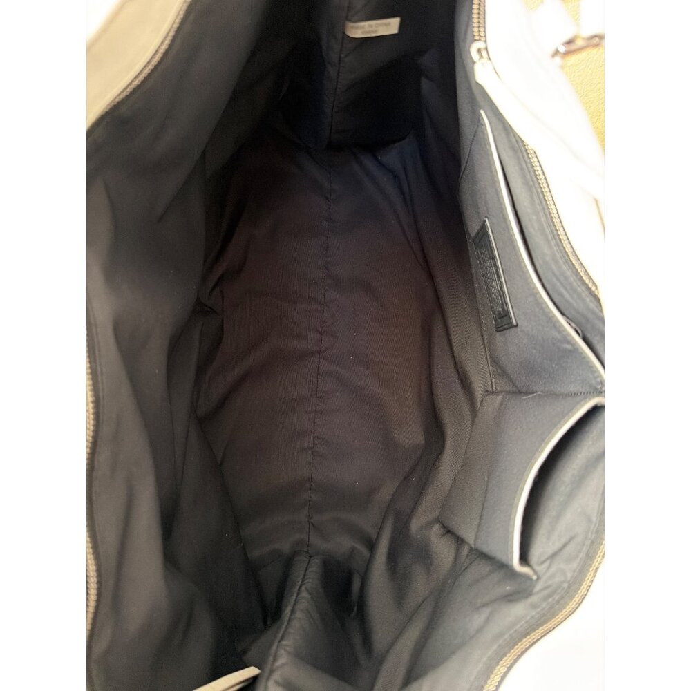 Coach Patchwork Leather Business Carryall + Matching Wallet 30476 White Snakeski - Picture 8 of 16